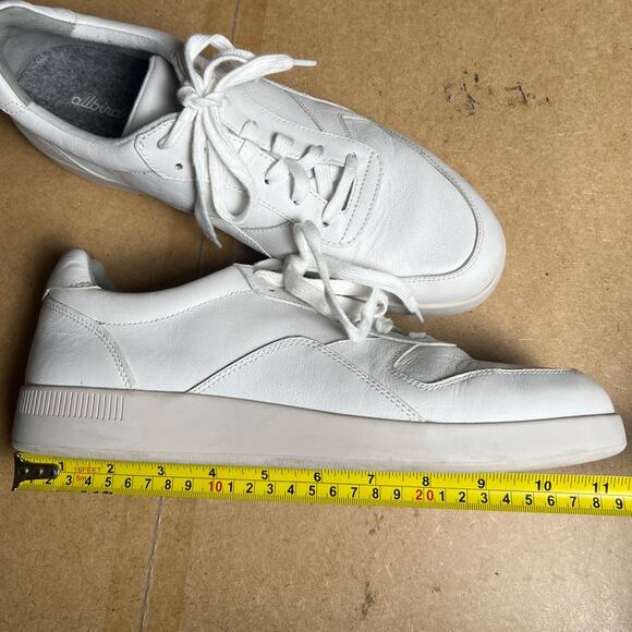AllBirds Unisex White Lace-Up Sneakers W13 M11 - Picture 9 of 10